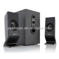 Support haut-parleur 2.1 support usb / sd / fm, haut-parleurs ordinateur bon marché avec subwoofer